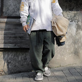Men's Japanese Retro Casual Tapered Straight Pants