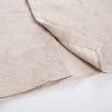 Men's Japanese Casual Simple Solid Color Corduroy Long Sleeve Shirt