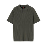 Men's Summer Short Sleeve POLO Shirt Knit T-Shirt