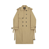 England Khaki Mid Length Trench Coat