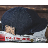 Retro Newsboy Hat Denim Hexagon Hat