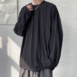 Men's Loose Drape Retro Casual Solid Color T-Shirt