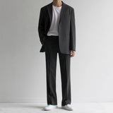 Men's British Trendy Casual Loose Blazer And Trousers