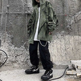 Hip Hop Plush Thick Loose Tie Dye Coat