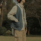 Washed Denim Vest
