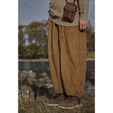 Retro Corduroy Straight Leg Lounge Pants