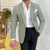 Men's British Green Check Blazer