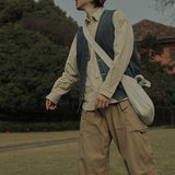 Washed Denim Vest