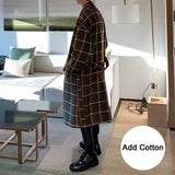 Vintage Plaid Belt Length Coat