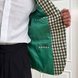 Men's British Green Check Blazer