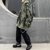 Hip Hop Plush Thick Loose Tie Dye Coat