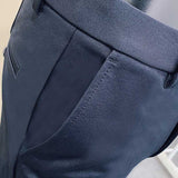 Men's Business Casual Slim Fit Stretch Cropped Pants