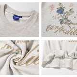 Flower Japanese Retro Cotton T-shirt