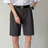 Men's Clothing Retro Casual Loose Elastic Waist Cropped Pants