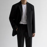 Men's British Trendy Casual Loose Blazer And Trousers