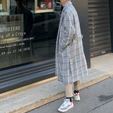 Vintage Plaid Belt Length Coat
