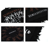 American Street Dark Skull Loose Knit Sweater
