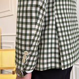 Men's British Green Check Blazer