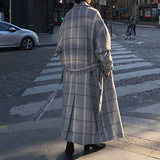 Vintage Plaid Belt Length Coat
