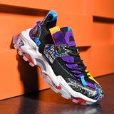 Graffiti Breathable Mesh Casual Sneakers