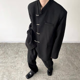 Retro Buckle Tang Suit Coat