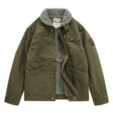 Men's Lamb Velvet Cotton-padded Jacket N1 Winter Deck Suit Jacket