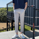Men's Business British Casual Solid Color Pants