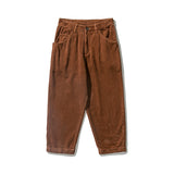 Men Japanese Casual Simple Pocket Corduroy Cargo Pants