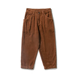 Men Japanese Casual Simple Pocket Corduroy Cargo Pants