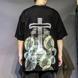Cross Print Loose Tee