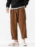 Men's Japanese Retro Casual Corduroy Loose Cargo Pants