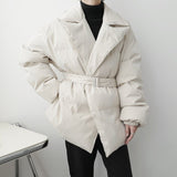 Belt Lapel Cotton Jacket