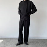 Men Irregular Half Disassembled Dolman Sleeve Shirt
