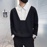 Men's Lapel Collar Casual Knitted Sweater