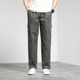 Men's Japanese Sports Casual Solid Color Loose Cargo Pants