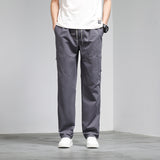 Men's Japanese Sports Casual Solid Color Loose Cargo Pants