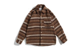 Vintage Stripe Contrast Shirt Long Sleeve Shirt