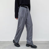 Irregular Double Waist Trousers With Decoration