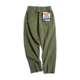 Men's Retro  Elastic Waist Corduroy Pants