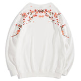 Men's Plum Embroidery Sweatshirt