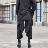 Japanese Style Samurai Hakama Harem Pants Men Women Yoga Ninja Pants