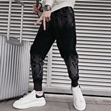 Men's Retro Black Casual Pants