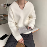 Winter V-neck Pullover Sweater