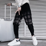 Men's Slim Casual Plaid Harem Pants