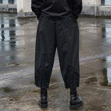 Men's Loose Fit Elastic Waist Wide Leg Baggy Harem Pants