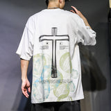 Cross Print Loose Tee