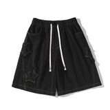 Men's Summer Star Pants Casual Cropped Shorts