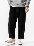 Men's Japanese Retro Casual Corduroy Loose Cargo Pants