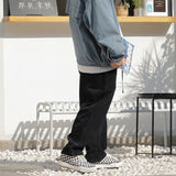 Men's Japanese Retro Casual Tapered Straight Pants