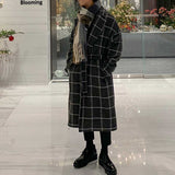 Vintage Plaid Belt Length Coat